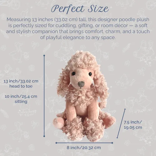 Miniatura 3 de MON AMI Bogart The Puppy Juguete de Animal de Peluche Juguete de Perro de Peluche Suave y Tierno de 10 Pulgadas Hecho a Mano de Calidad Premium