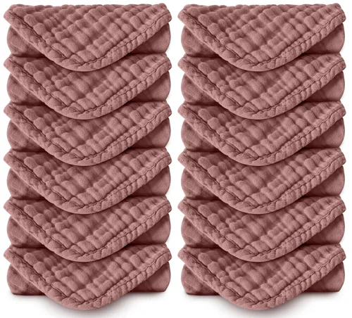 Miniatura 6 de Paquete de 8 pañitos grandes para bebés, de 20 por 10 pulgadas, son ultra absorbentes, se pueden lavar a mano, ideales para recién nacidos, toalla