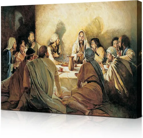 Miniatura 3 de SEVOJO Impresión artística religiosa del Sagrado Corazón de Jesús, decoración de pared cristiana, póster inspirador de fe, decoración de iglesia