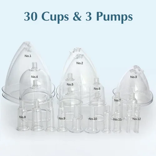 Miniatura 3 de Máquina de terapia de vacío, dispositivo profesional de acupuntura que forma el cuerpo, nueva máquina para el cuidado del cuerpo con 30 tazas y 3