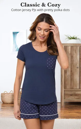 Miniatura 4 de PajamaGram Pajamas For Women Shorts Set - Cotton PJs, 100% Cotton