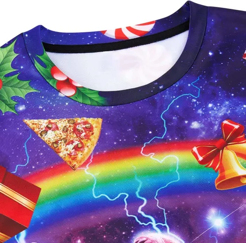 Miniatura 2 de AIDEAONE - Sudaderas unisex con estampado feo de navidad 3D, manga larga