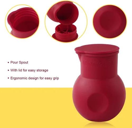 Miniatura 2 de Webake Olla de silicona para derretir y verter chocolate para microondas, calentador de mantequilla de caramelo para molde, salsa de calor, jarabe