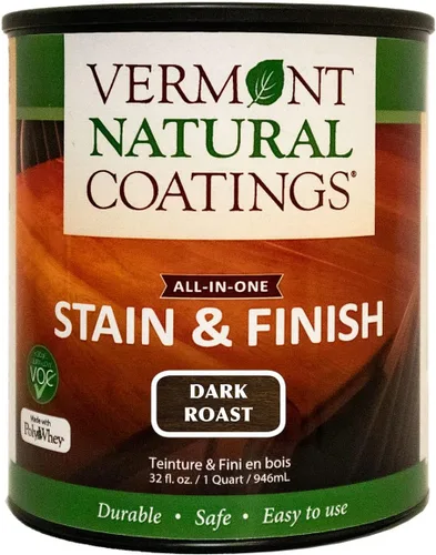 Miniatura 24 de Vermont Natural Coatings PolyWhey Stain & Finish - Westfield Walnut - Cuarto de galón Westfield Nogal
