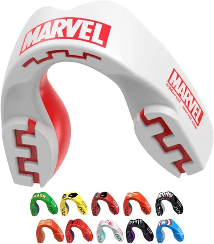 Miniatura 14 de Marvel Sport Mouth Guard, Dual Layer Mouthguard for Adults & Youth with Case (Beast, Junior (up to 11 Years))