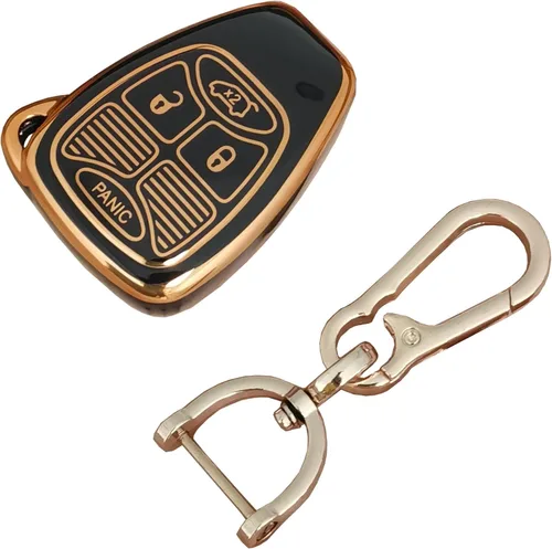 Miniatura 4 de TPU para funda de llavero de Jeep Compatible con Chrysler 300C Avenger Sebring Chrysler 200 Aspen Dodge Charger Jeep Commander Grand Cherokee