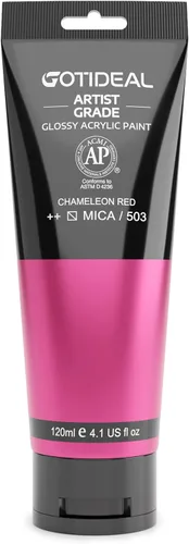 Miniatura 30 de GOTIDEAL - Pintura acrílica sienna tostado, tubos de 4.1 oz, no tóxicas, duradera, para pintor adulto o niño y para lienzo, madera, arcilla, tela