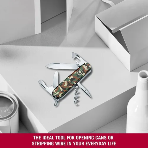 Miniatura 4 de Victorinox Spartan Navaja del Ejército Suizo, 12 Funciones, Navaja de Bolsillo Hecha en Suiza con Sacacorchos, Abrelatas y Destornillador