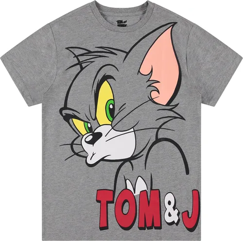 Camiseta de batalla de Tom & Jerry para hombre, camiseta clásica de Hanna-Barbera, camiseta de manga corta con estampado de dibujos animados vintage