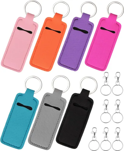 Miniatura 10 de Meiiy Chapstick - Llavero para bálsamo labial, funda para lápiz labial, soporte para brillo de labios, relleno de calcetines, regalo para mujeres