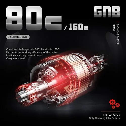 Miniatura 4 de 4 unids GNB 450mAh 1S HV LiPo Batería JST-PH 2.0 3.8V 80C PowerWhoop mCPX Conector para EMAX Quadcopter Micro FPV Racing Drone (450mAh 1s)