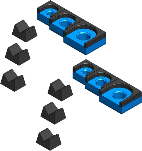 Miniatura 44 de MagAttach Juego de organizador de trinquete (juego de 3 piezas (2 paquetes), Verde/Negro)