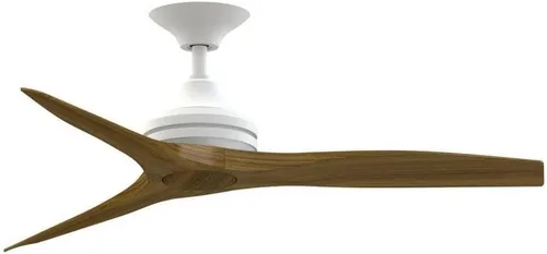 Miniatura 12 de Fanimation Spitfire - Ventilador de techo de 3 aspas, 12 pulgadas de alto y 48 pulgadas de ancho, acabado negro, color hoja de madera de whisky