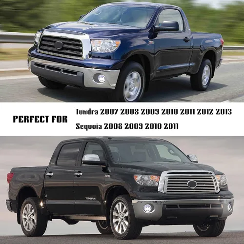 Miniatura 7 de DRFG Luces antiniebla LED con luces diurnas Compatibles para Toyota Tundra 2007 2008 2009 2010 2011 2012 2013, Conjunto de luces antiniebla Sequoia