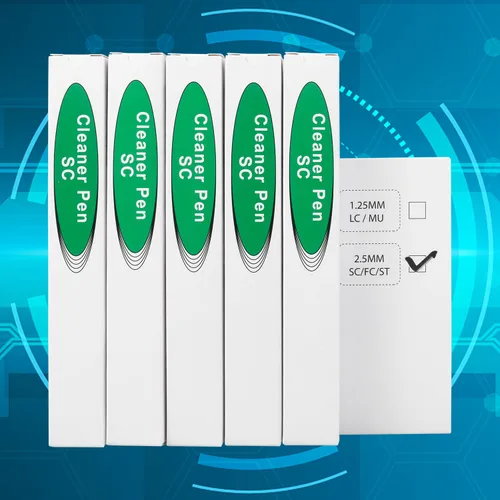 Miniatura 16 de 1 pc limpiador de fibra óptica Herramientas de fibra óptica Cleaing Pen para LC/MU 0.049 in Conector Más de 800 Limpia la cara del extremo