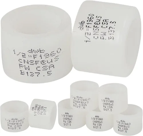 Paquete de 100 accesorios F1960 PEX-A de 1/2 pulgada, anillos de expansión, fundas para tuberías y accesorios de latón o poliéster F1960
