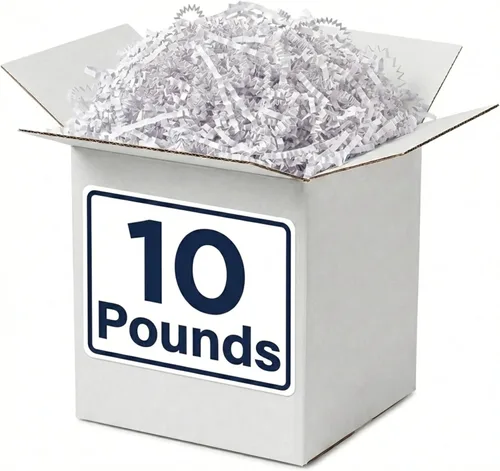 Miniatura 15 de Box USA Papel kraft arrugado de 10 libras para embalaje, envío y mudanza, papel triturado de relleno para cajas, para paquetes de cajas, relleno