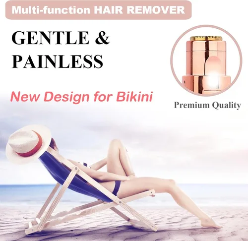Miniatura 5 de LAIKME Rosarden - Removedor de vello facial, afeitadora para mujeres, recargable por USB, IPX6, impermeable, para labios, cuerpo, brazos, bigotes
