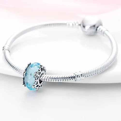 Miniatura 51 de Pandach Dijes colgantes de plata de ley 925 para pulseras y collares, dijes colgantes de Madonna con cuentas de girasol, joyería para mujer