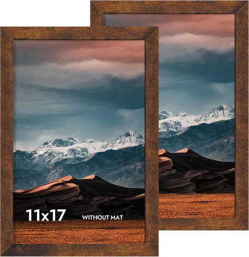 Miniatura 63 de iRahmen - Juego de 2 marcos de fotos de 4 x 6, marco de madera negro con cristal de alta definición, para mostrar fotografías de 3.5 x 5