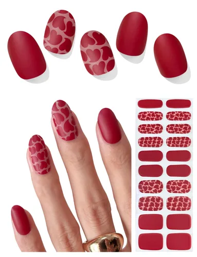 Miniatura 16 de AutyaMee Tiras de uñas de gel semicuradas (limón fresco), 20 unidades de envolturas de uñas de gel, calcomanías, calidad de salón, arándano, verano
