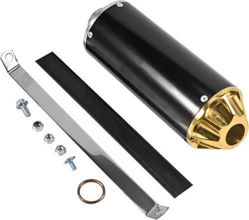 Trkimal Silenciador de escape de 28 mm para CRF50 XR50 KLX SSR Thumpstar TTR YCF Lifan Apollo dbx18 50cc 70cc 90cc 110cc 125cc piezas para motos de