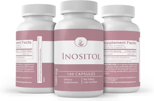 Miniatura 4 de PURE ORIGINAL INGREDIENTS Inositol, (100 cápsulas) siempre puro, sin aditivos ni rellenos