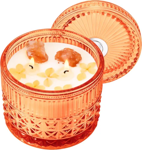 Miniatura 17 de Vela de Rosa Silvestre, Velas de Regalo para el Día de la Madre para Mujeres, Vela de Lujo en Frasco para Aromatizar el Hogar, Cera de Soja Natural