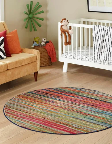 Miniatura 10 de Unique Loom Azalea Collection - Alfombra de área Kehr (Runner 2' 0" x 6' 0", turquesa/verde azulado)