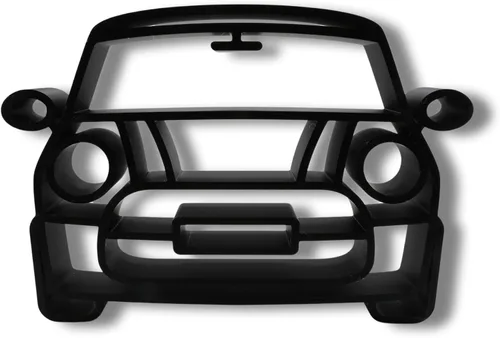 Miniatura 2 de Escultura clásica para automóvil en color negro mate, figura coleccionable de coche deportivo británico, modelo de automóvil compacto independiente