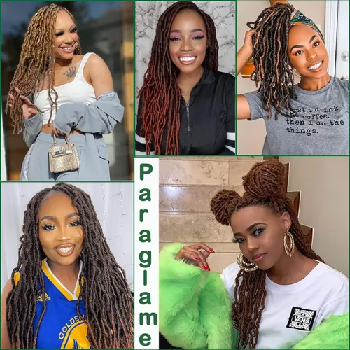 Miniatura 2 de Rastas cortas de ganchillo de pelo sintético de 14 pulgadas, 8 paquetes, nuevas rastas onduladas de ganchillo, trenzas de diosa suaves de ganchillo