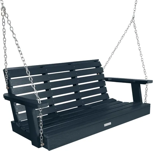 Miniatura 9 de highwood Weatherly - Columpio para porche, 4 pies, color negro