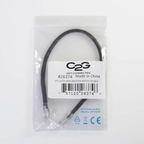 Miniatura 86 de C2G 24494 Cable cruzado Cat5e - Cable de conexión de red sin blindaje sin arranque, naranja (3 pies, 3.0 ft)