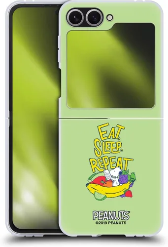 Miniatura 25 de Head Case Designs Funda rígida con licencia oficial de Peanuts Eat Sleep Snoopy Naturally Sweet compatible con Samsung Galaxy S23 Ultra 5G Comer