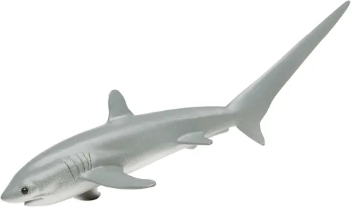 Miniatura 6 de Safari Ltd - Figura de tiburón trillador realista de 6.75 pulgadas, juguete educativo para niños, niñas y niños a partir de 3 años