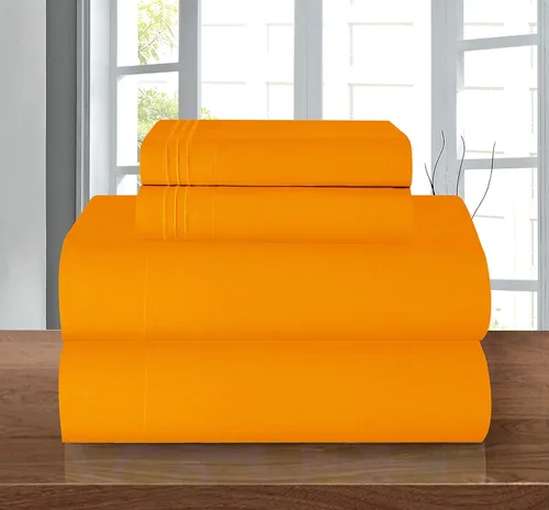 Miniatura 113 de Elegant Comfort - Juego de sábanas de 4 piezas de microfibra, 1500 hilos, sin arrugas, sábana bajera elástica, esquinas tipo bolsillos profundos
