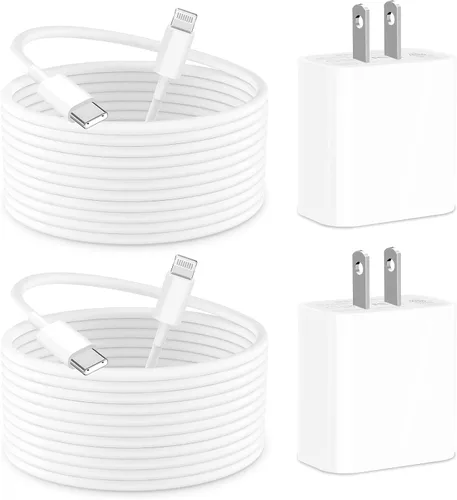 Miniatura 11 de [Apple MFi Certified] iPhone 17 Charger Fast Charging, Rombica 4Pack 60W USB-C Charger Dual Port PD&QC Type-C Dynamic Power Adapter + 6FT Type-C