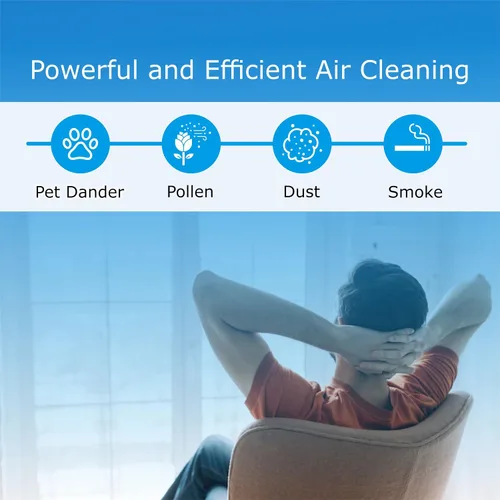 Miniatura 3 de Sirena Ionizadores de aire para sistema de filtración de iones negativos para el hogar, ambientador silencioso para dormitorio, cocina, elimina