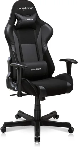 Miniatura 10 de DXRacer Formula - Silla ergonómica para computadora y videojuegos, reposacabezas de espuma viscoelástica, soporte lumbar, tela resistente al agua