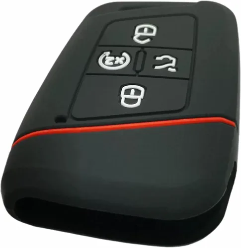 Miniatura 5 de REPROTECTING Funda de goma de silicona para llavero Compatible con VW Volkswagen Atlas Golf Alltrack Jetta Passat Tiguan Taos 2018-2025