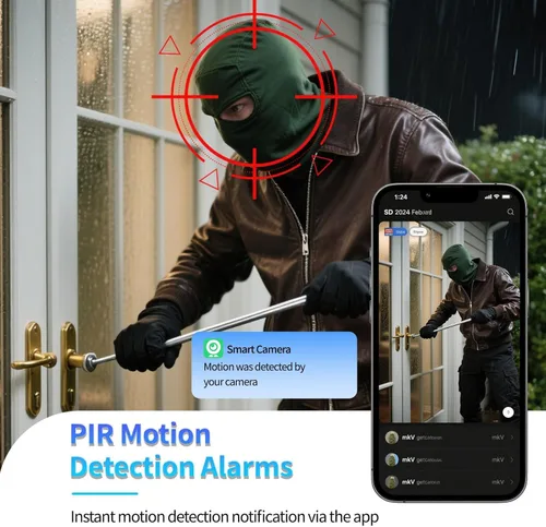 Miniatura 8 de Cámara inalámbrica pequeña 4K Wifi Cámara de seguridad Mini cámara para interiores y exteriores, cámara portátil inteligente para perros y mascotas