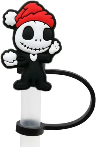 Miniatura 7 de Paquete de 6 tapas para pajitas de 10 mm compatibles con vasos de 30 onzas y 40 onzas de Stanley (paquete de Halloween)