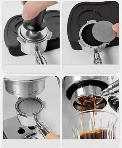 Miniatura 6 de 2 piezas de pantalla de disco espresso de 51 mm, placa de malla de filtro de café reutilizable de acero inoxidable de 1 mm de espesor para cesta