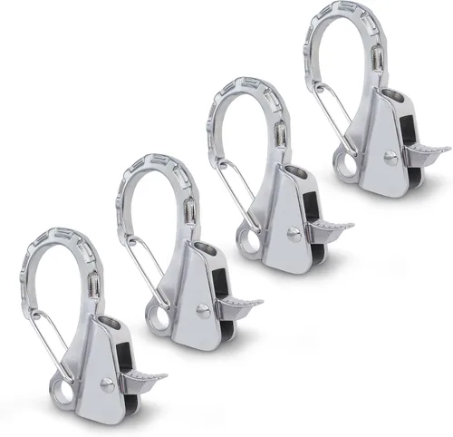Clips de acero inoxidable para guardabarros de barco, clips de parachoques de barco de liberación rápida, clips ajustables para guardabarros de