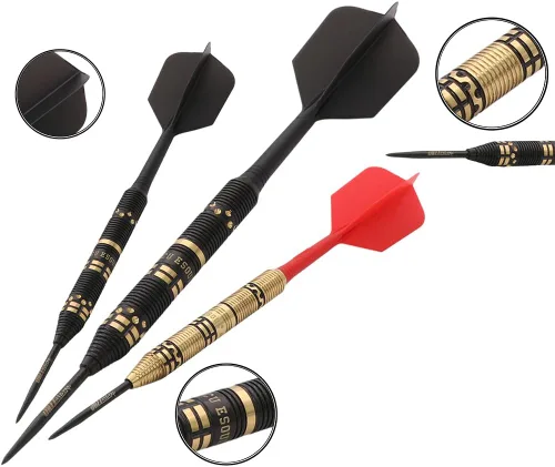 Miniatura 3 de CUESOUL JAZZ PLUS Dardos de punta de acero 0.74 oz con AK5 Dardos de vuelo y todos los accesorios de dardos Con forma delgada
