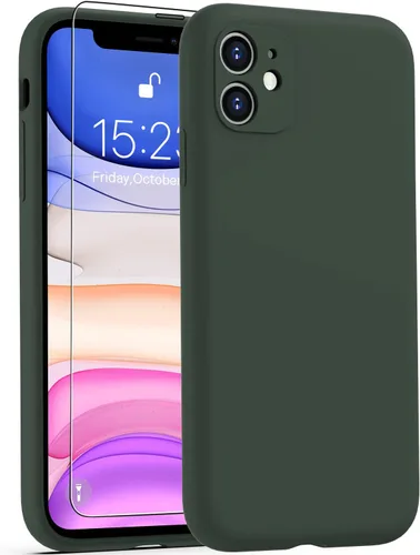 Miniatura 38 de DEENAKIN Funda de silicona compatible con iPhone 12 con protector de pantalla, mejora la protección de la cámara, funda protectora suave y flexible