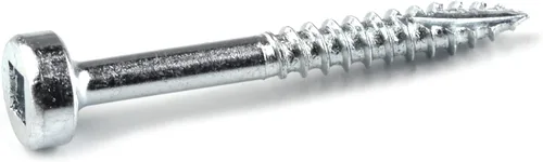 Kreg SPS-F125-500 Tornillos de agujero de bolsillo de zinc, rosca fina #6 de 1 14 pulgadas, cabeza plana (500 unidades)