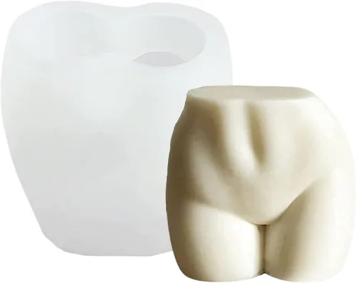 Miniatura 3 de Molde de vela de resina de silicona para traje de baño, molde de chocolate sexy para mujer, molde 3D de figura curva, molde de jabón de arcilla