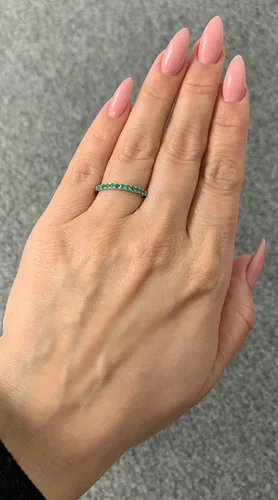 Miniatura 2 de Boston Bay Diamonds 10K Gold Gemstone Stackable Wedding Anniversary Birthstone Band Ring - Choice of Gold Color, Gemstone