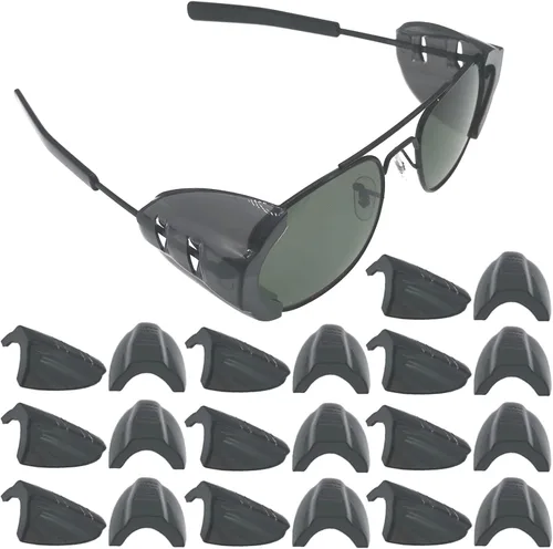 Miniatura 12 de KMDJG - 11 pares de protectores laterales de seguridad, protectores laterales transparentes para gafas de seguridad, se adaptan a marcos de anteojos